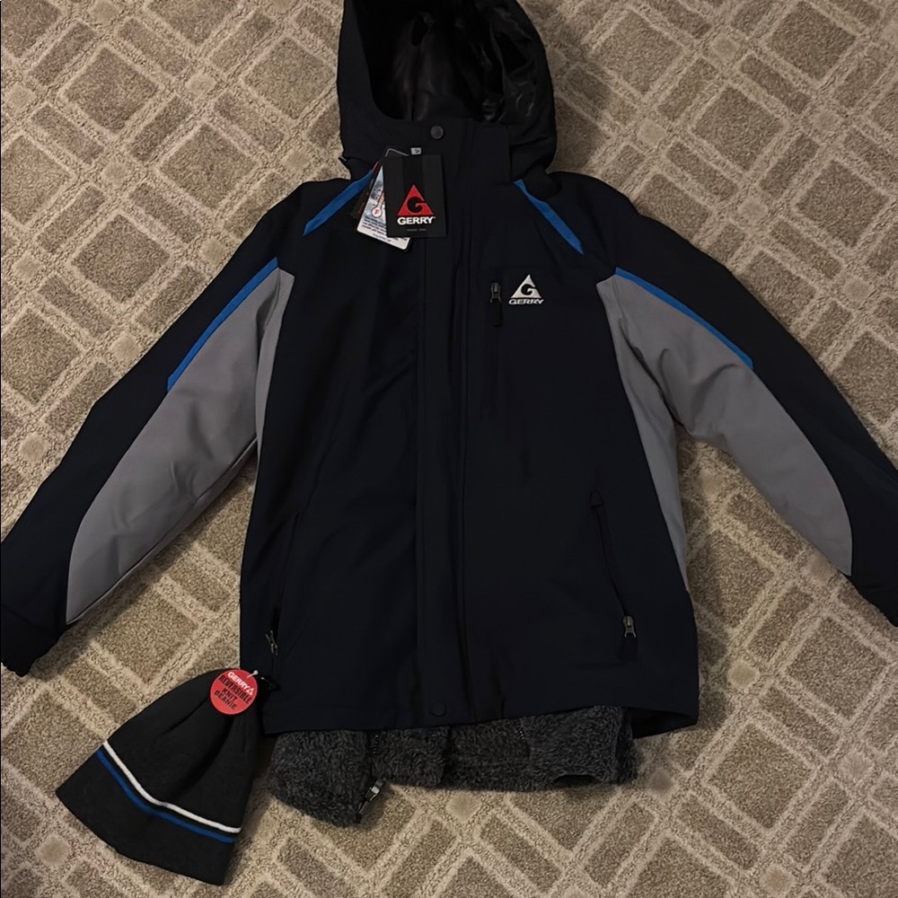 Gerry Weber Blue and Gray Puffer Jacket